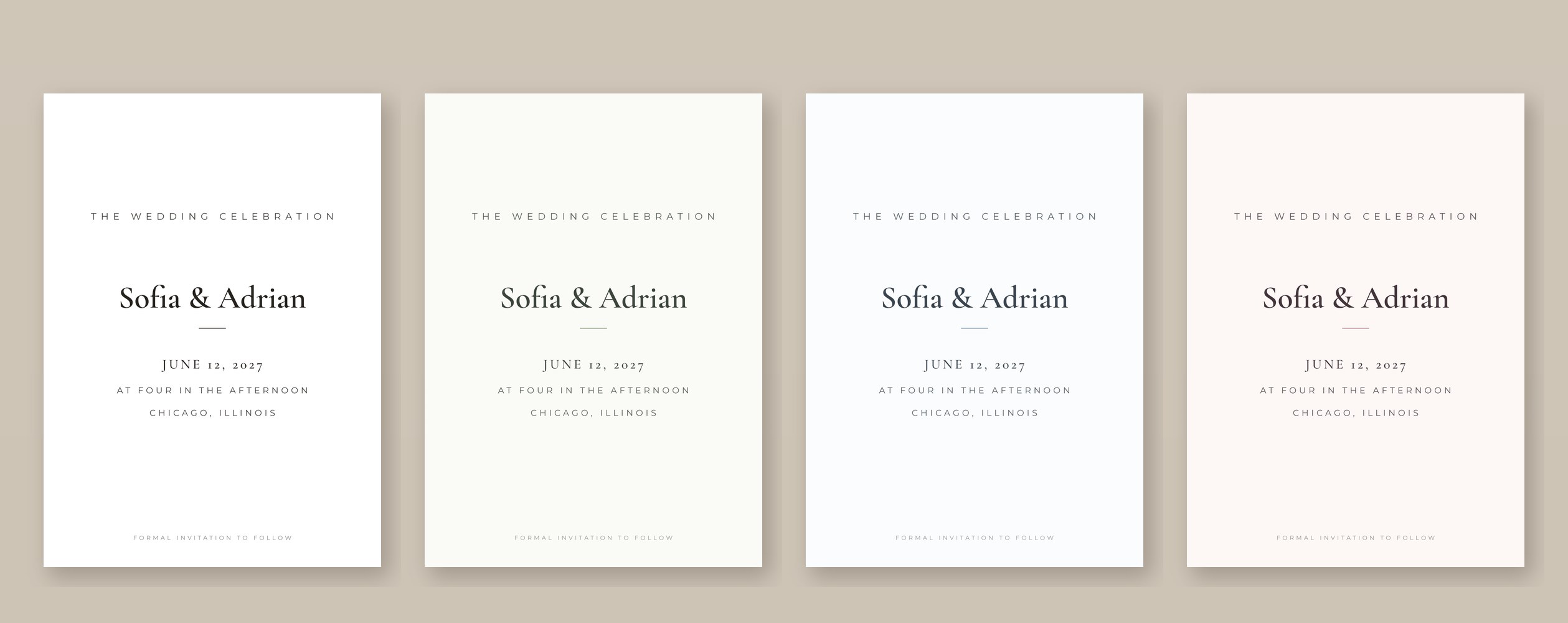 Color palette options